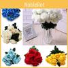 Stunning 10 Heads Silk Rose Fake Flowers Bouquet Ideal For Party And Event Decoration