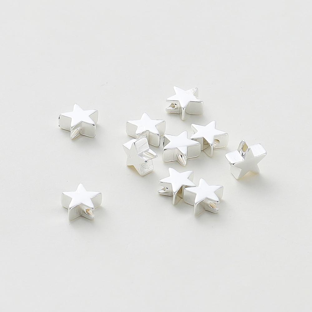 20PCS 14K 18K Gold Plated Brass Round Square Cross Flowers Beads Spacer Beads Jewelry Making Supplies DIY Necklaces Findings