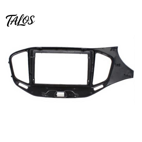 Matte Black Stereo Faceplate 9 Inch Car Radio Dash Kit for Lada Vesta 2015-2018 Dashboard Trim Replacement LHD, Navigation Panel Frame Android Stereo,