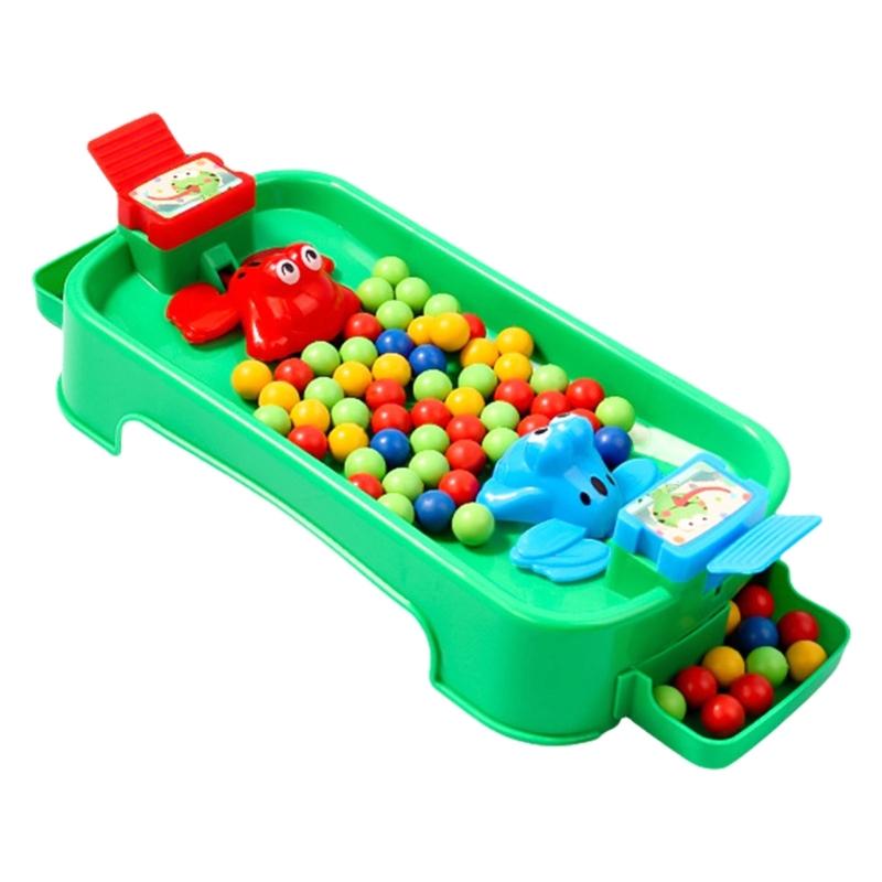 Interactively Frogs Bean Eating Game Kids Learning Educational Toy for Family Party Outdoor Entertainment