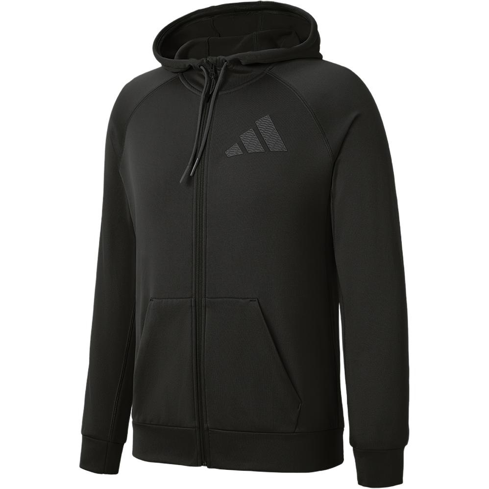 Adidas Hooded Casual Fashion Versatile Jacket Men Jackets Black IN5560