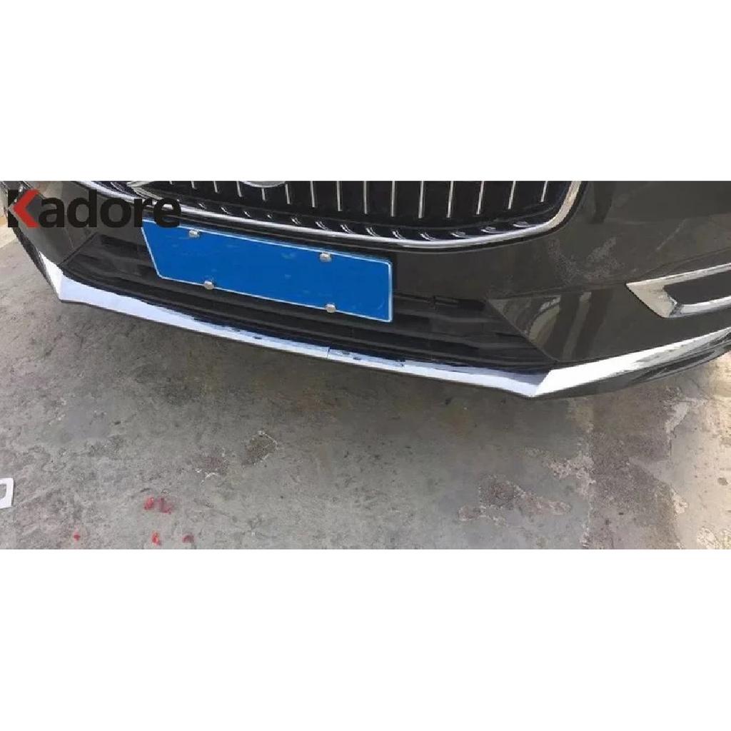 Front Bottom Bumper Cover Trim For Volvo XC60 XC 60 2018   Stainless Steel Car Racing Grille Grills Strip Accessories