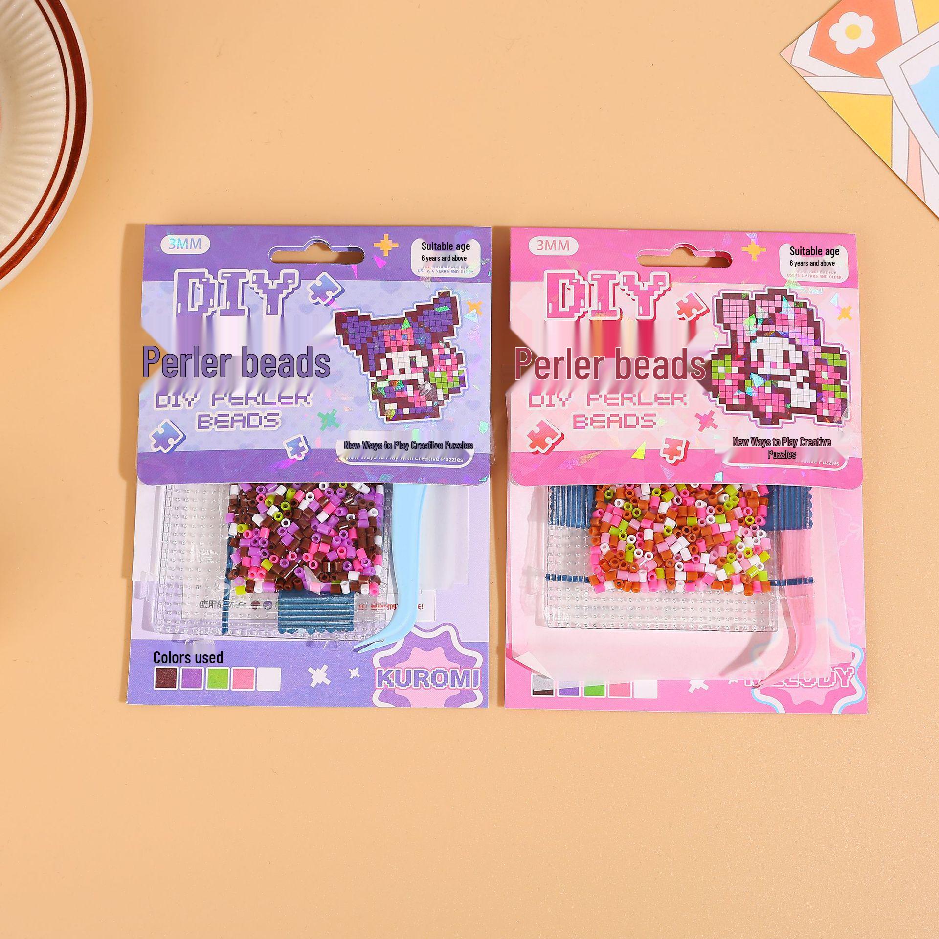 Panda Bear Perler Beads Kit: Interactive DIY Educational Toy for Parent-Child Bonding