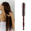Kleine runde Haarbürste zum Föhnen mit weichen Nylonborsten Mini-Rollen-Stylingbürste für trockenes, lockiges Haar 1,18 Zoll