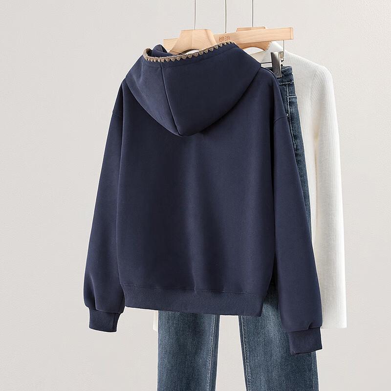 TAICHI Women's Patch Embroidery Hooded Sweatshirt