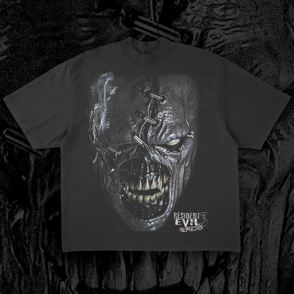 Retro Style Classic Horror Theme Game Resident Evil Peripherals Tshirts From The 1990s Unisex Graphic Print Tee Men Women Tops