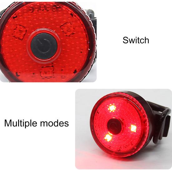 Bike Rear Light Compacted Weatherproof USB Charging Rechargeable Bicycle Brake Lamp for Night Riding