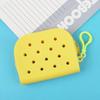 Durable Holes Coin Purse Mini Zipper Money Bag Silicone Card Holder