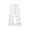 Skechers Solid High-Waisted Lightweight Breathable Straight-Leg Sports Pants Women Bottoms Cotton-Candy-White L224W048-0074