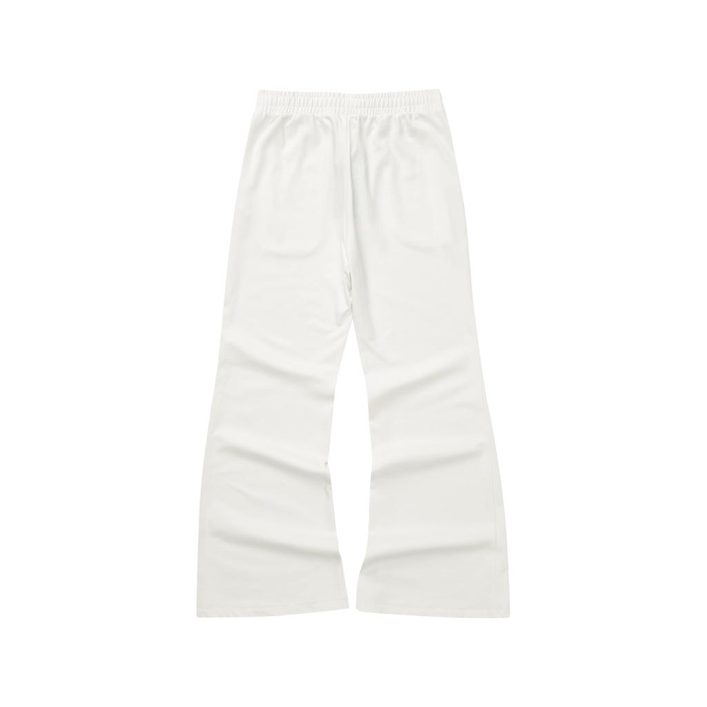 Skechers Solid High-Waisted Lightweight Breathable Straight-Leg Sports Pants Women Bottoms Cotton-Candy-White L224W048-0074