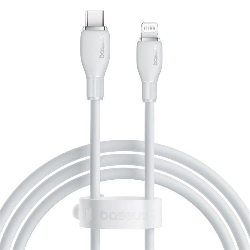 

Baseus TPE 20W USB C Cable For 14 13 12 11 Pro Max XS Fast Charging Cable Type C To Lighting Date Wire For iPad Macbook 2m белый