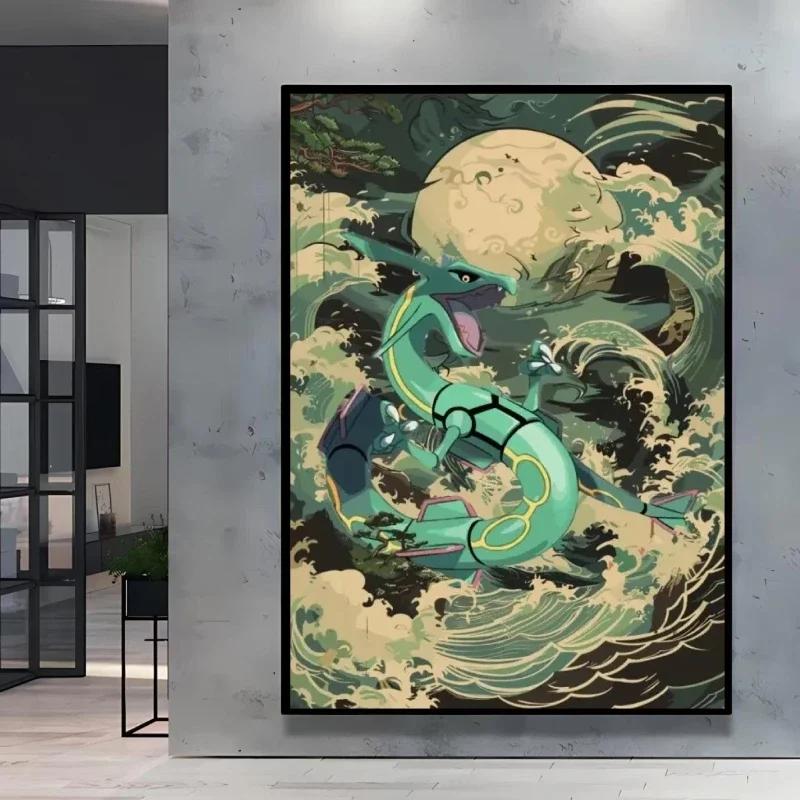 Classic Anime Pokemon Squirtle Latios Poster Hd Canvas Prints Cartoon Character Home Living Room Wall Decorative Holiday Gift