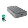 Intex 64112 Air Mattress 191X99X30Cm With Built-In Electric Pump