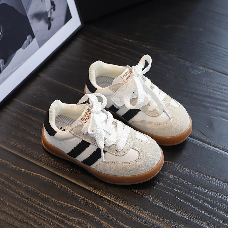 Children's Candy-Colored Retro Suede Skate Shoes - Spring/Autumn 2025
