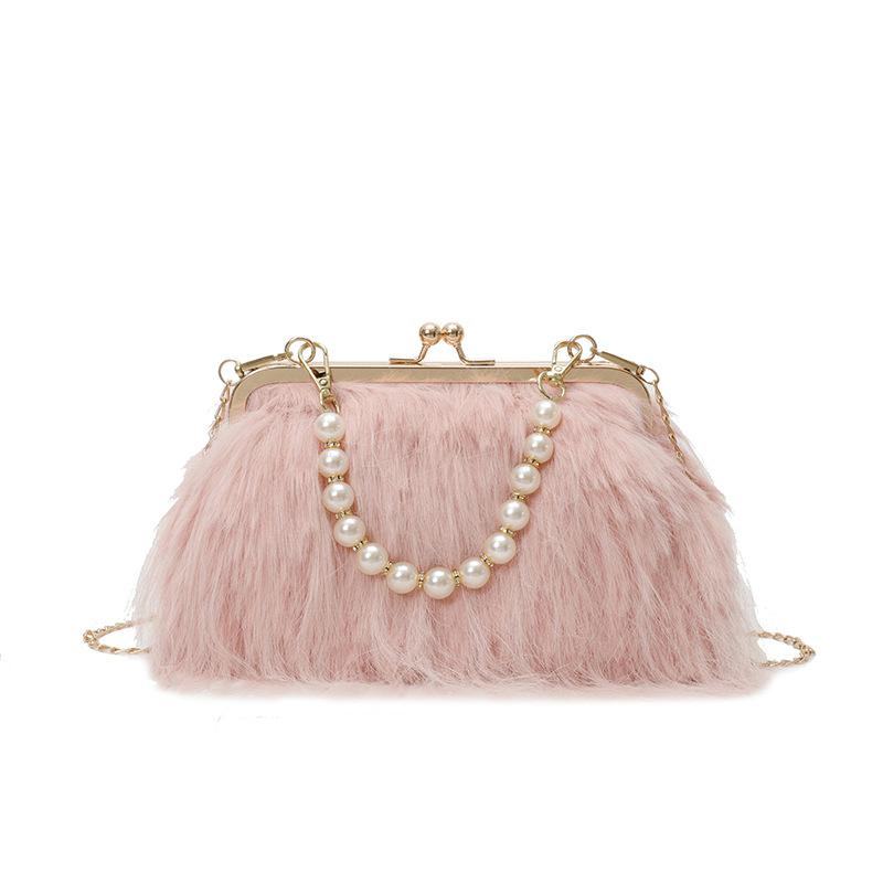Fringed Pearl Chain Fairy Style Crossbody Bag