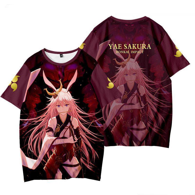 Games Honkai Impact 3rd T-shirts 3D Print Kid Anime Tee Men Women Short Sleeve O-Neck T Shirt Harajuku Cosplay Y2k Tops Clothing