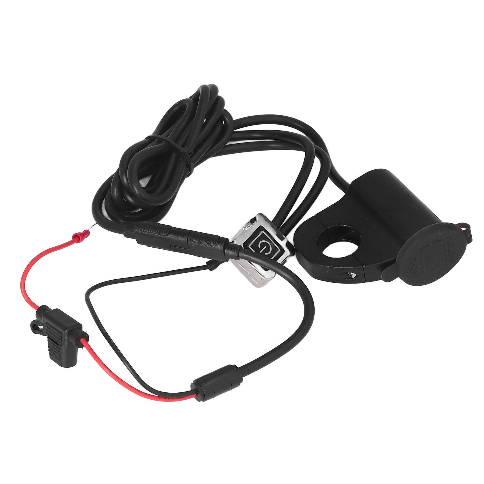 

Electric Vehicle Motorcycle Mobile Phone Charger Digital Display Voltage QC3.0 Dual USB Charger