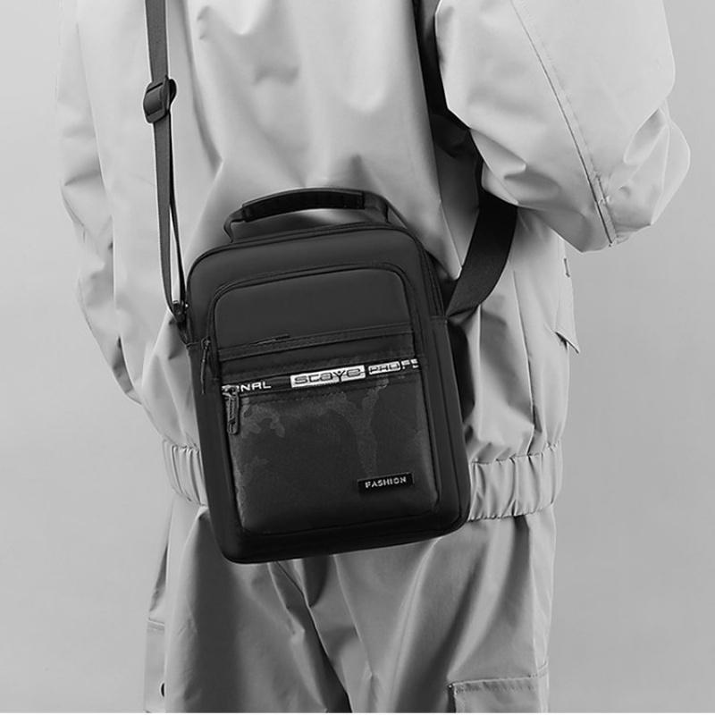 Мужская нагрудная сумка через плечо — фото 14