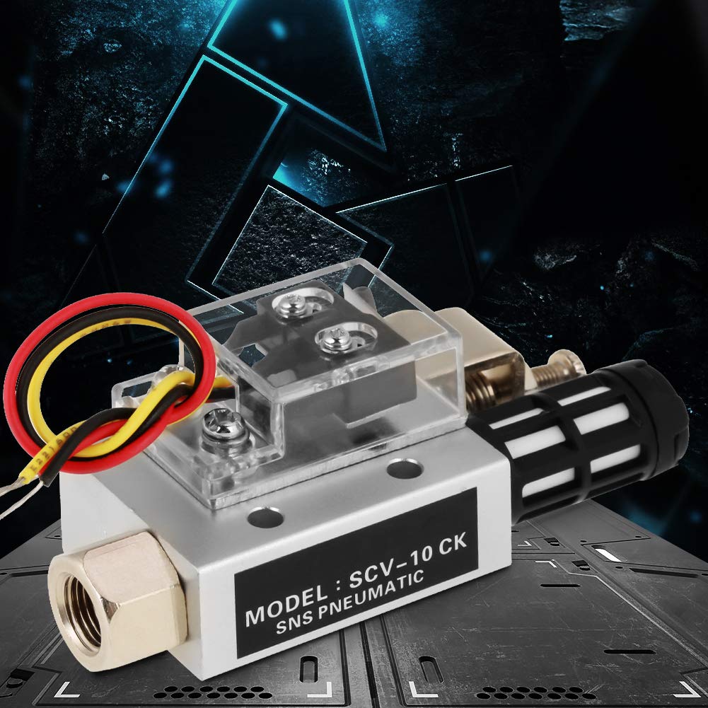 Oumefar SCV-10CK Vacuum Generator Negative Pressure Generator Pneumatic Exhaust Compact Air Ejector Fitting with Switch