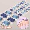 3D Waterproof Semi Cured UV Gel Toe Stickers for Nail Art-Luxurious Style Easy Apply