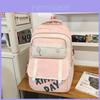 Casual Nylon Backpack For Teens With Waterresistant Fabric And Large Capacity For Daily Use