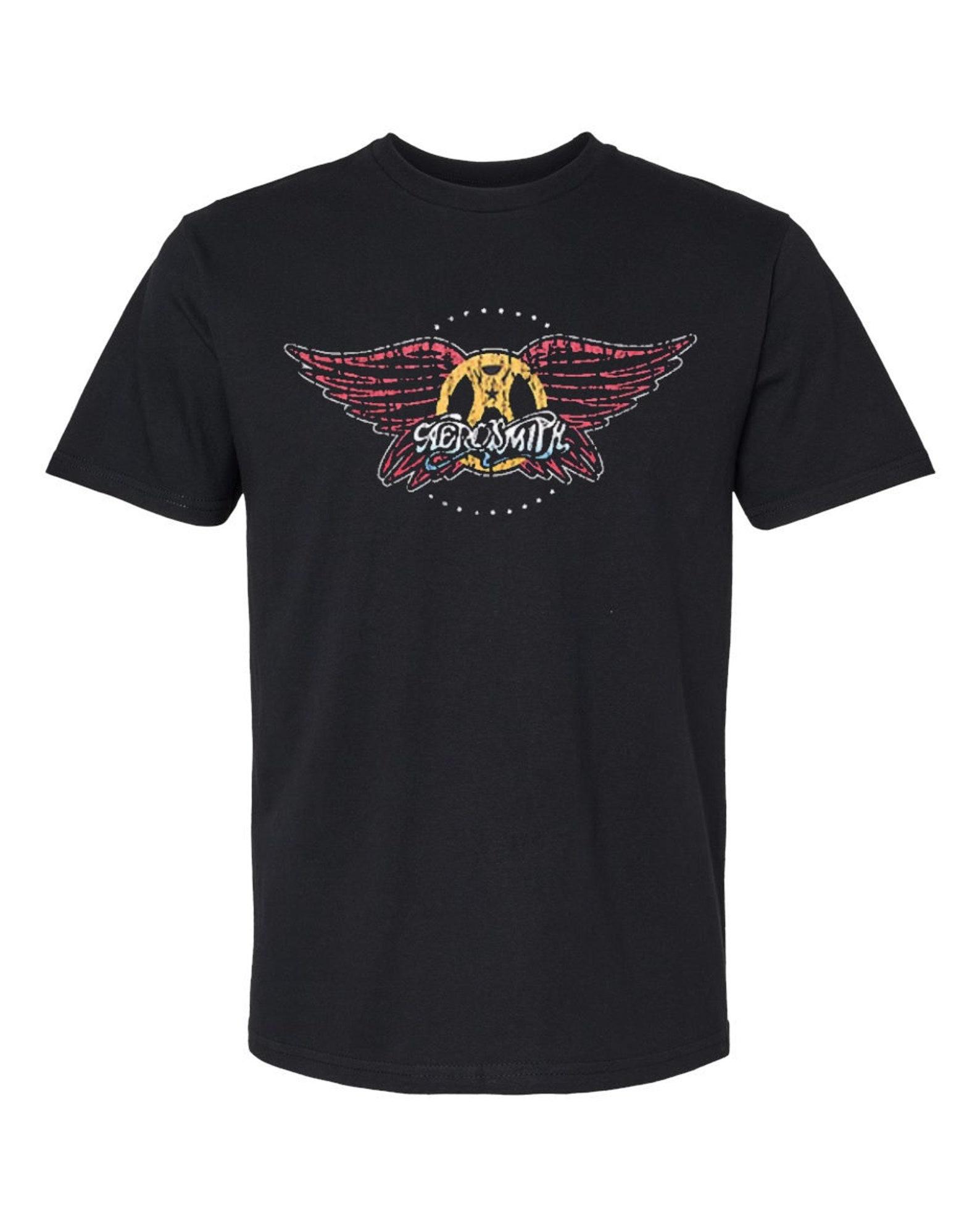 Aerosmith Mens T shirt- Officially Licensed Aerosmith Merch - 80s Boyfriend Tee 3XL