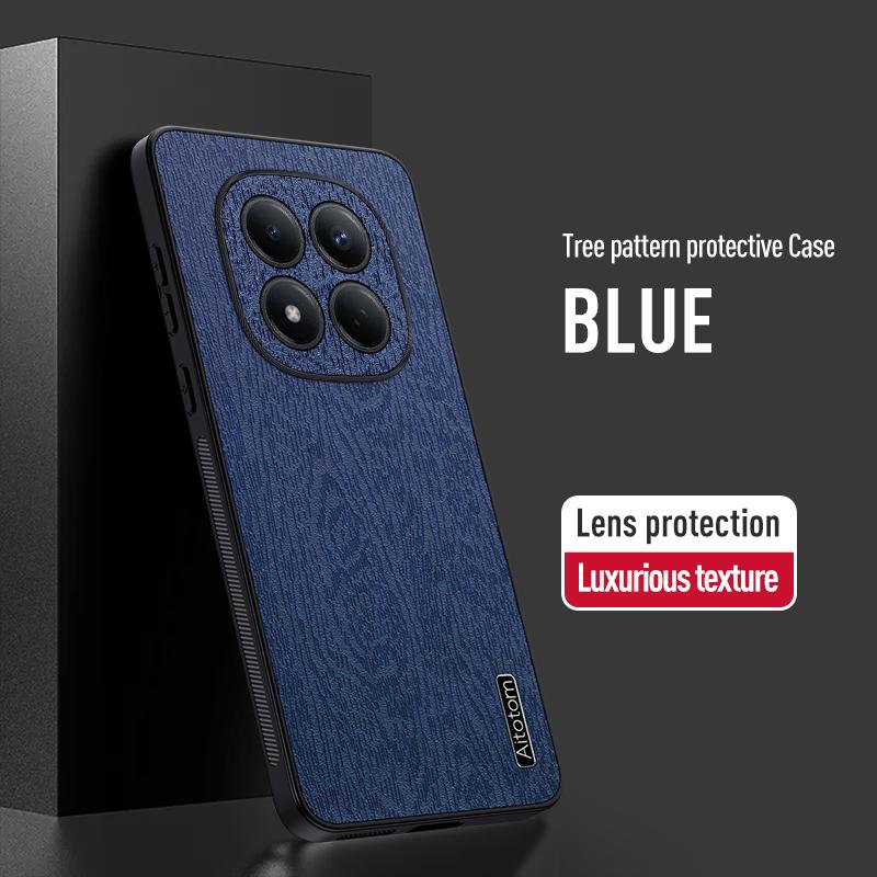 Luxury Tree Pattern Leather Skin Case For Xiaomi Redmi Note 15 14 Pro 5G 4G Xiaomi 15T 14T Pro Hybrid TPU+PU Shockproof Matte Phone Cover Cases