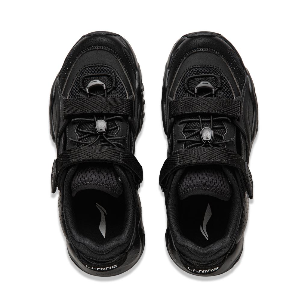 Li Ning Chuan You Comfortable Versatile Thick Sole Height Increasing Shock Absorbing Wear Resistant Low Top Casual Shoes Women Casual Shoes AGCU184-3