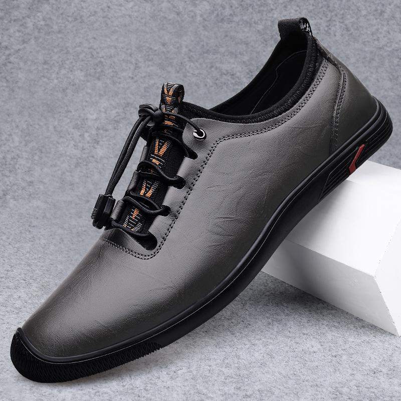 

Fashion Mens Leather Casual Oxford Shoes Men Shoes Fashion Lace Up Office Business ShoesNew Arrival Outdoor Leisure Walk Flats Sneakers 37 серый
