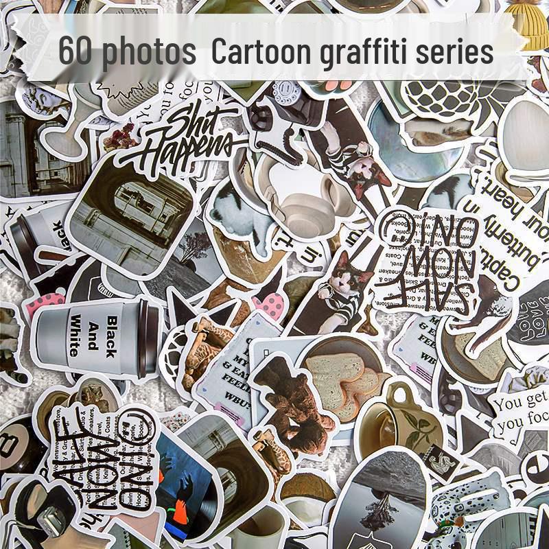 Cute Double-Sided Cartoon Sticker Book with Coil Binding