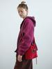 Enzo Blues Corduroy String Crossbody Bag (Red)