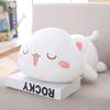 Kawaii Cat Plush Toy Stuffed 35cm 50cm 65cm Lying Cat Pillow White Grey Kids Toys Birthday Gift for Children
