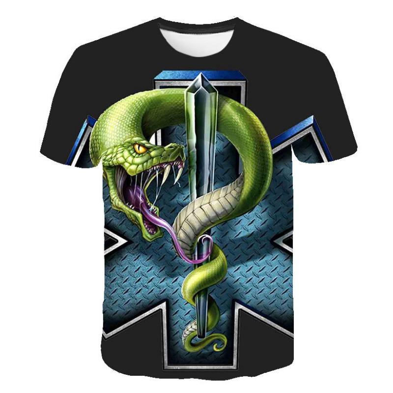 

Summer Animal Wolf Cool 3D Digital Printed Short Sleeved Men s Trendy Casual T-shirt 6xl