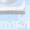 10400mAh Large Capacity Quiet Desktop New USB Rechargeable Fan with Super Strong Large and Suitable for and Adjustable 4 Airflow Heatstroke White &