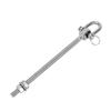 2 Pcs Heavy Duty Bearing Swing Hangers 304 Stainless Steel Swing Hooks 1800mm D Type for Yoga Hammock Chair