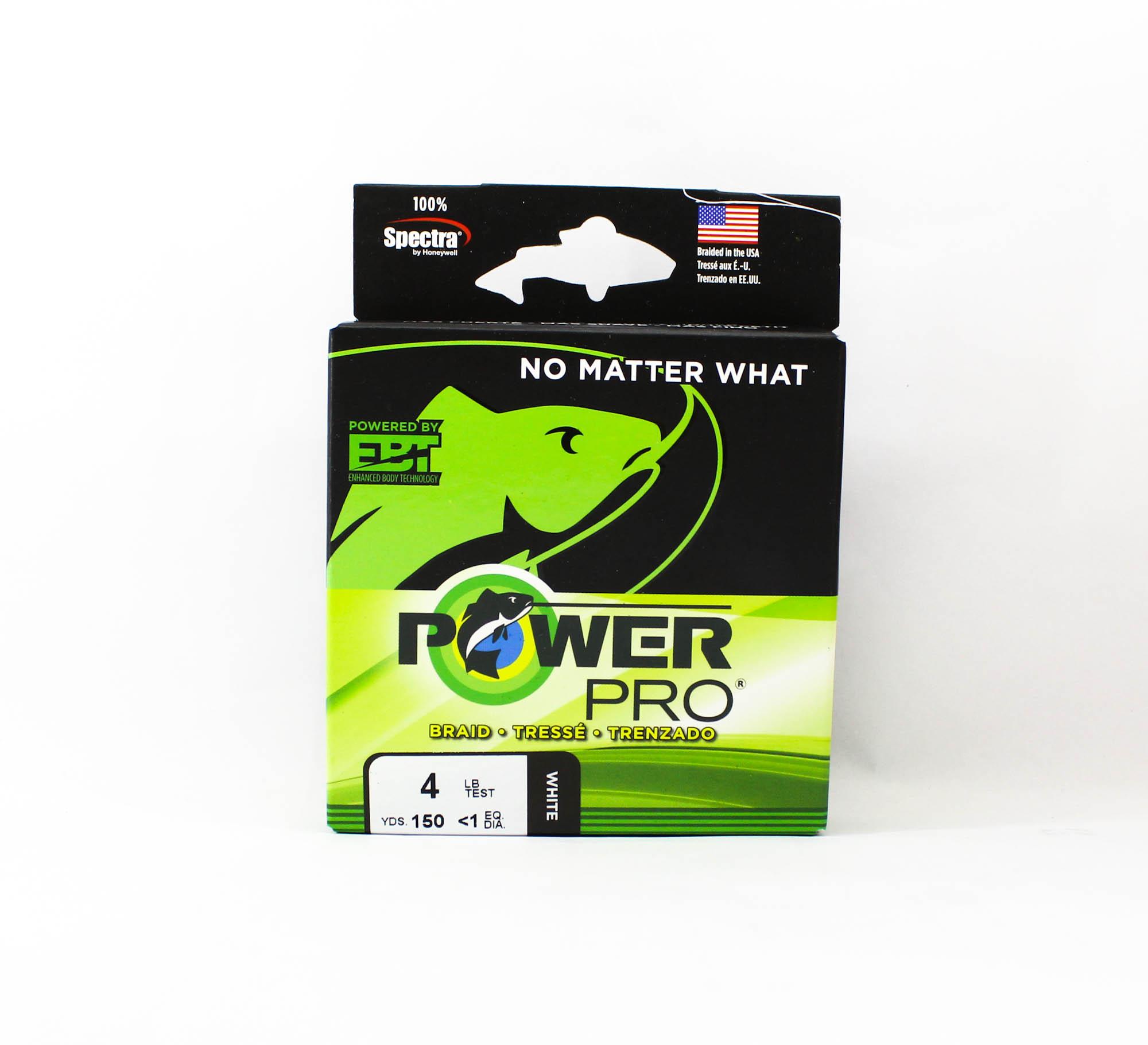 

Power Pro Braided Spectra Line 4lb x 150yds White (7664) белый