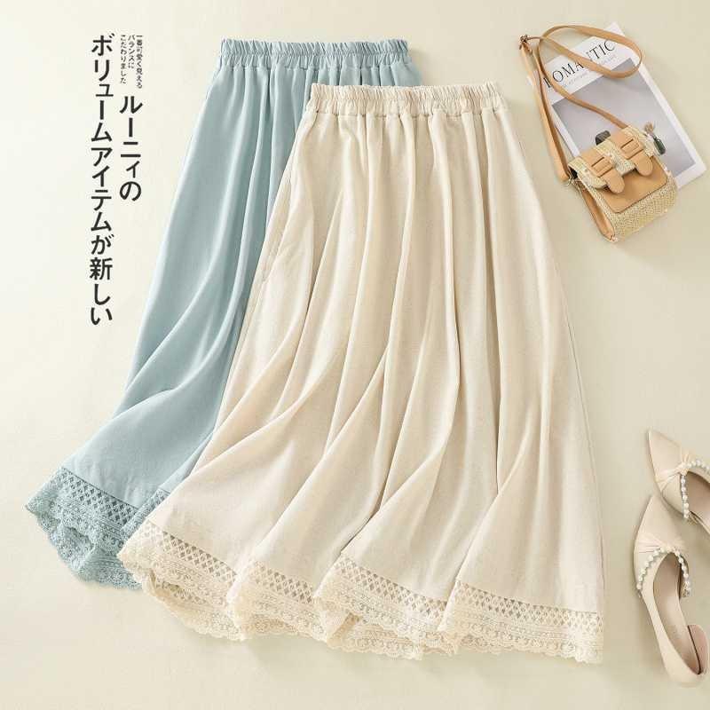 The New Summer Skirt for Women Is Retro and Versatile, with A Loose-fitting Waist That Makes You Look Slimmer