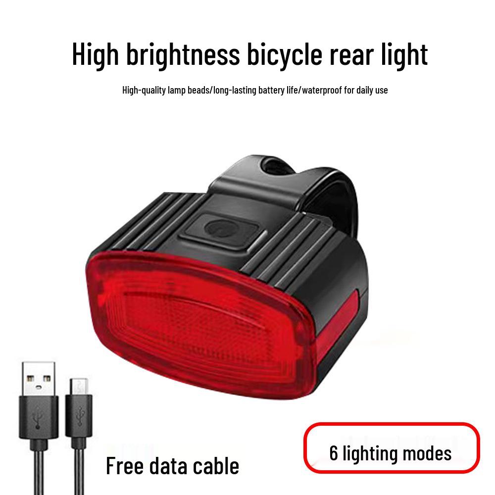Super jasná vodotěsná USB dobíjecí sada předního a zadního světla na kolo pro noční jízdu