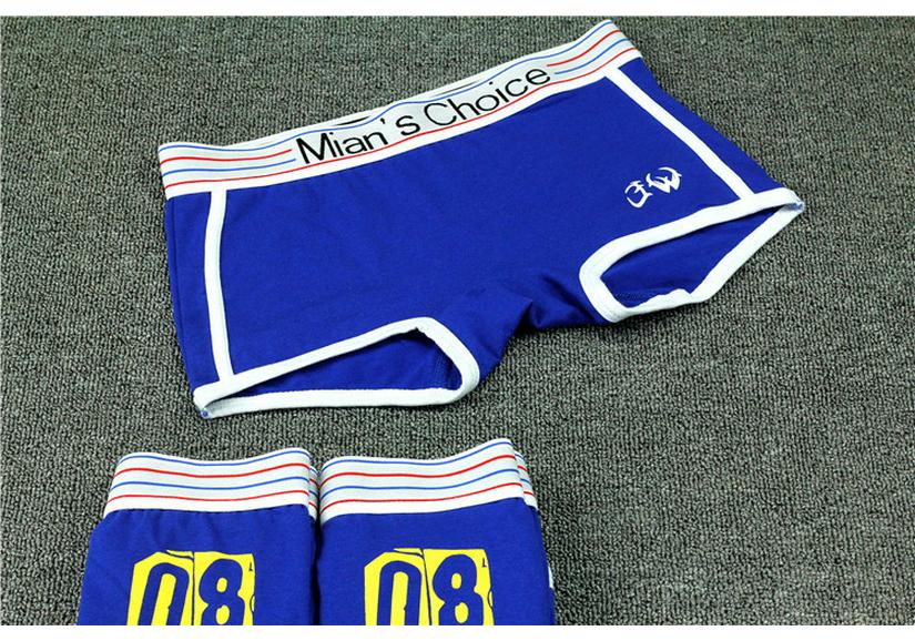 Plus Size Women's Cotton Cartoon Triangle Boxer Briefs with Lettered Wide Waistband