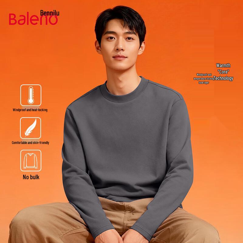 Baleno Men's Half-High Collar Long Sleeve Thermal T-Shirt