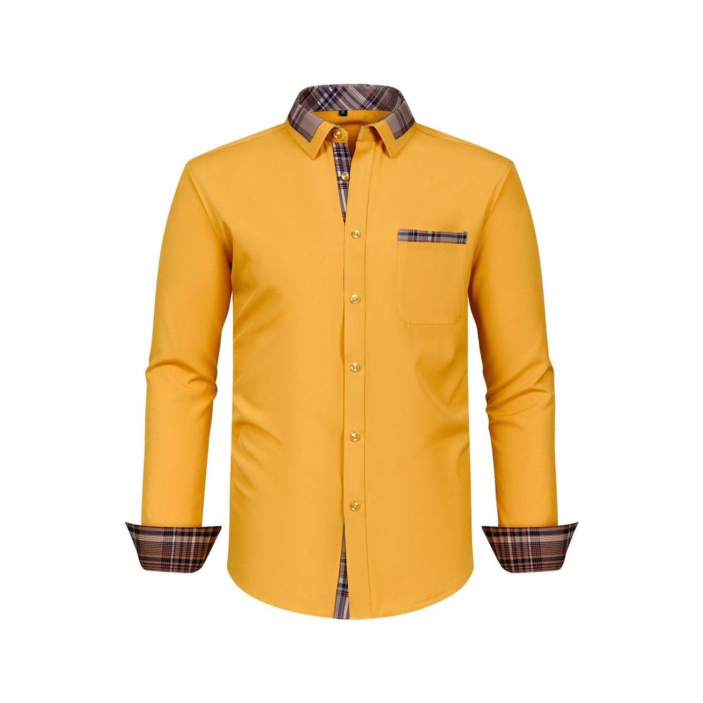 Men's Loose Classic Lapel Multi-pocket Industrial Work Shirt Top