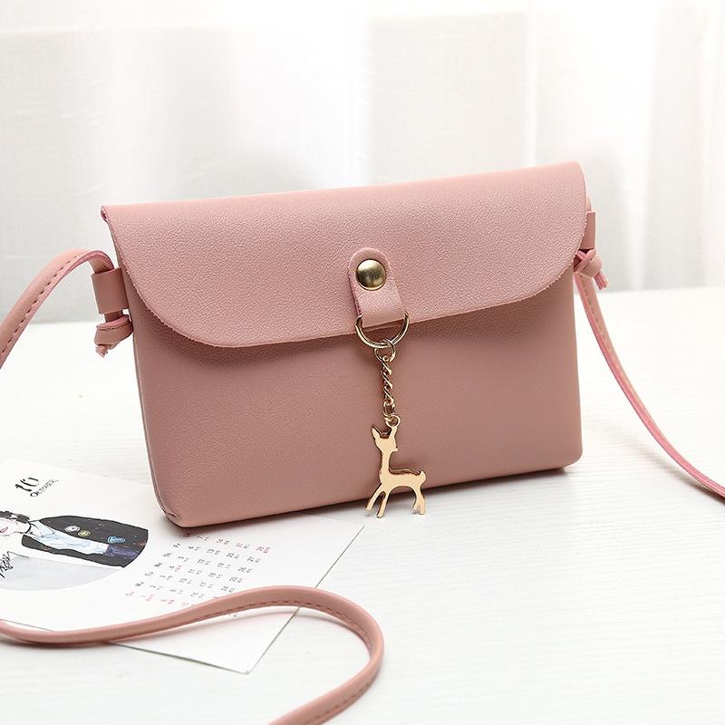 Chic Women's Shoulder Bag Pu Leather Solid Messenger Crossbody Handbags Purse Fashion