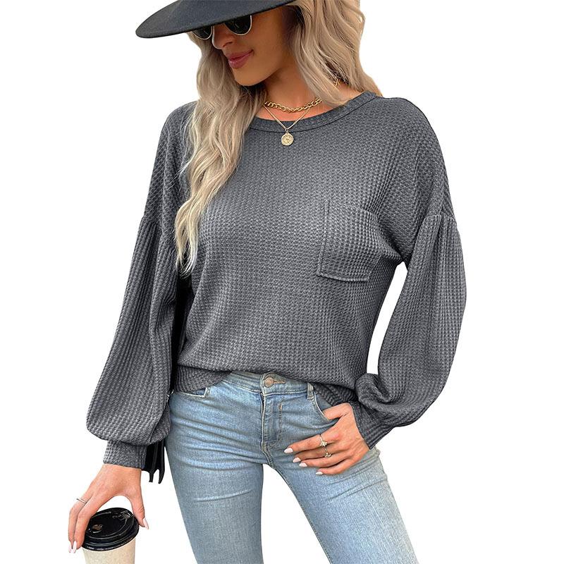 2026 New Women's Long Sleeve Top Hollow Knitted Sweater for Woman
