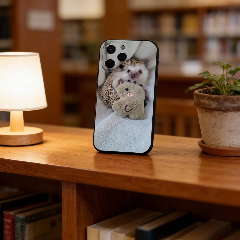 Cute hedgehog Phone Case Silicone Soft For IPhone 17 16 15 14 13 12 11 X XR Plus Pro Max Plus