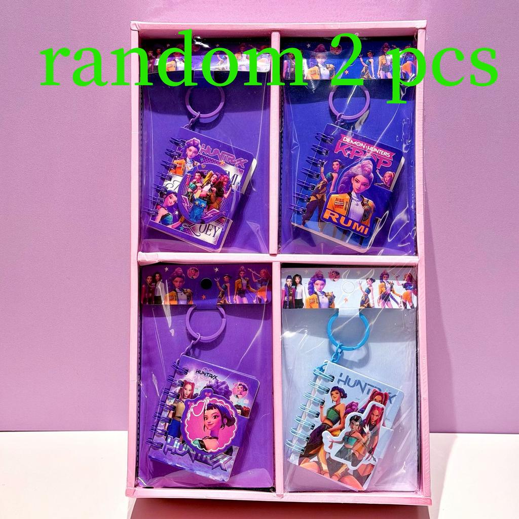 hot Cartoon K-pop Demon Hunters Slayer Pendant Coil Notebook Cute Girl High Quality Colorain Notebook Student Study Stationery