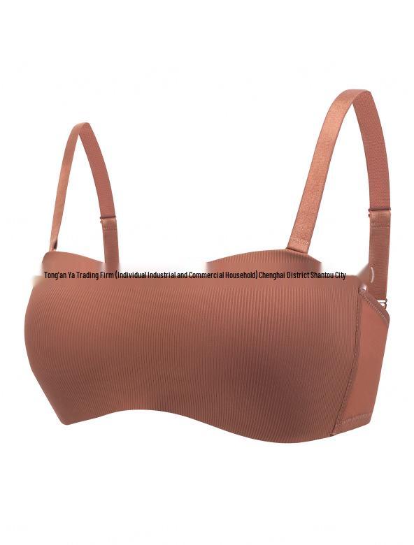 Bandeau Anti-Dérapant Sans Bretelles Exclusif Transfrontalier: Soutien-gorge sans fil, invisible et sans coutures