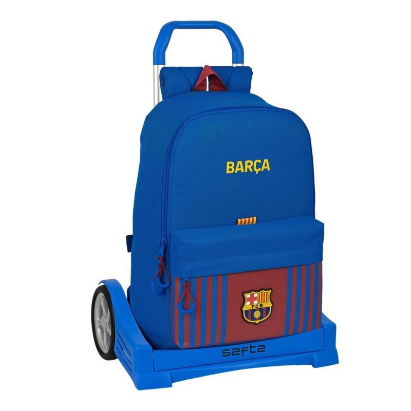 FC. Barcelona-School Backpack with FC Wheels. Barcelona