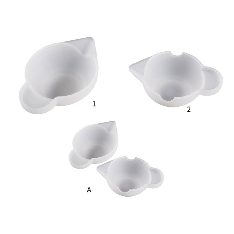 Epoxy Resin Mixing Cup Mold Jewelry Making Molds Silicone Measuring Cups Mold Handmade Craft DIY Mould Accessories