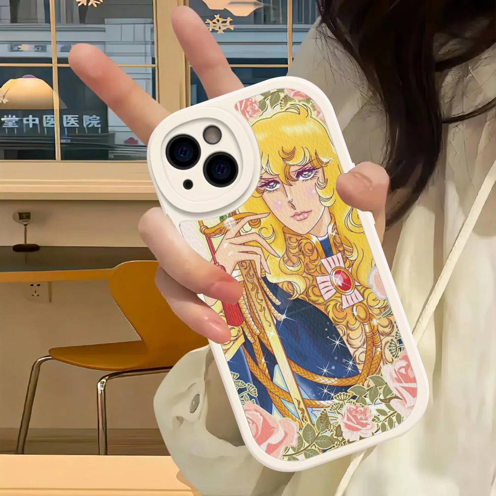 Classic Anime The Rose Of Versailles Phone Case For IPhone 16 15 14 13 12 11 Pro Max Plus Leather Cover