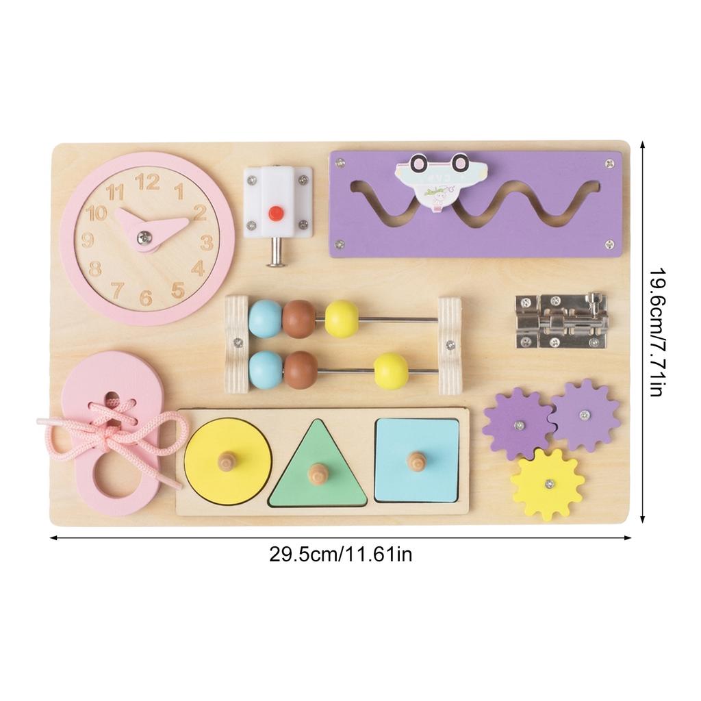 Montessori Locking Toy Busy Board For Toddlers Educational Fine Motor Skills Training